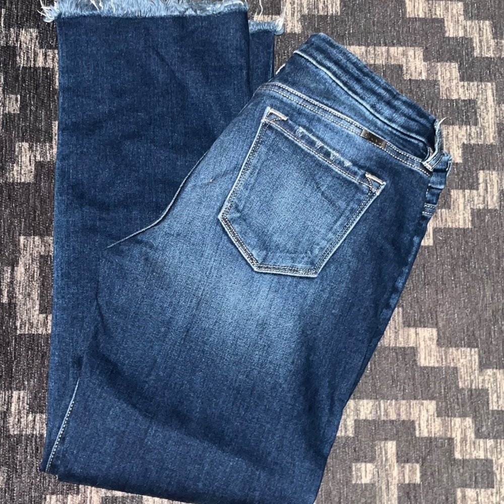 KanCan Frayed Hem Crop Jeans Size 29